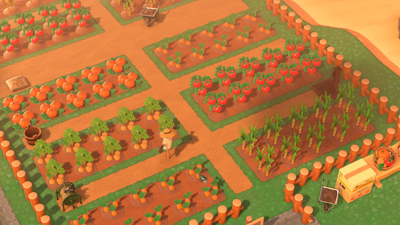 La huerta desde arriba