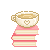 Books with a cup