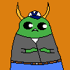 Shy green monster
